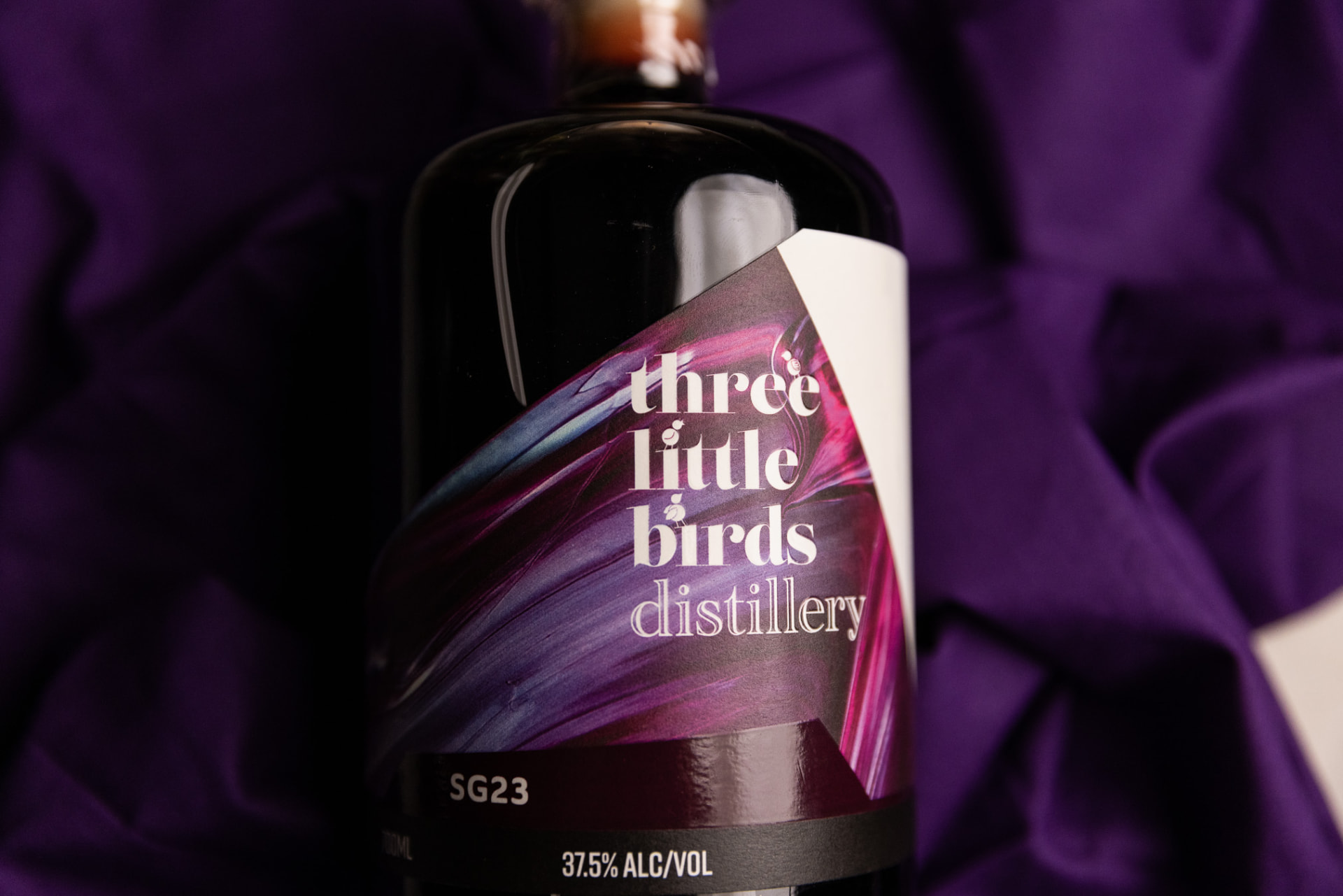 SG23 gin bottle from Three Little Birds Distillery